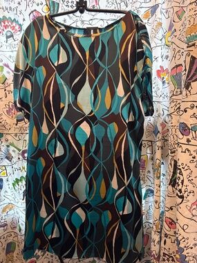 Semantics silk/ spandex Pucci inspired tunic